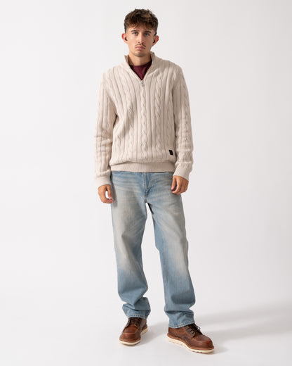 PS Paul Smith Mens Zip Neck Sweater - 02 Off White