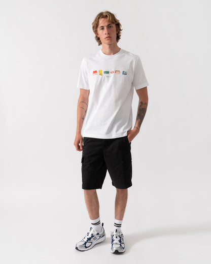 PS Paul Smith Mens "In A Row" Graphic T-Shirt - 01 White