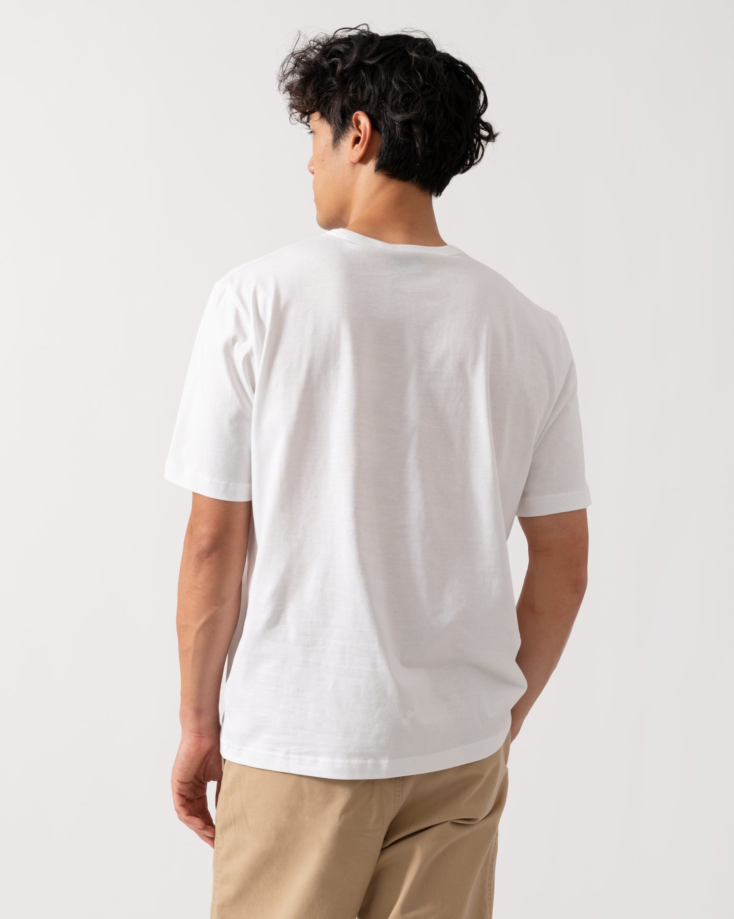 PS Paul Smith Mens Casual Fit Multicolour Text T-Shirt - 01 White