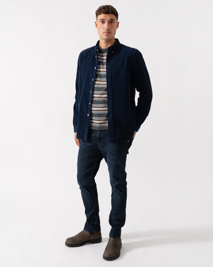 PS Paul Smith Mens Long Sleeve Tailored Fit Button Down Collar Shirt M2R-599R-T22208 - 49 Very Dark Navy