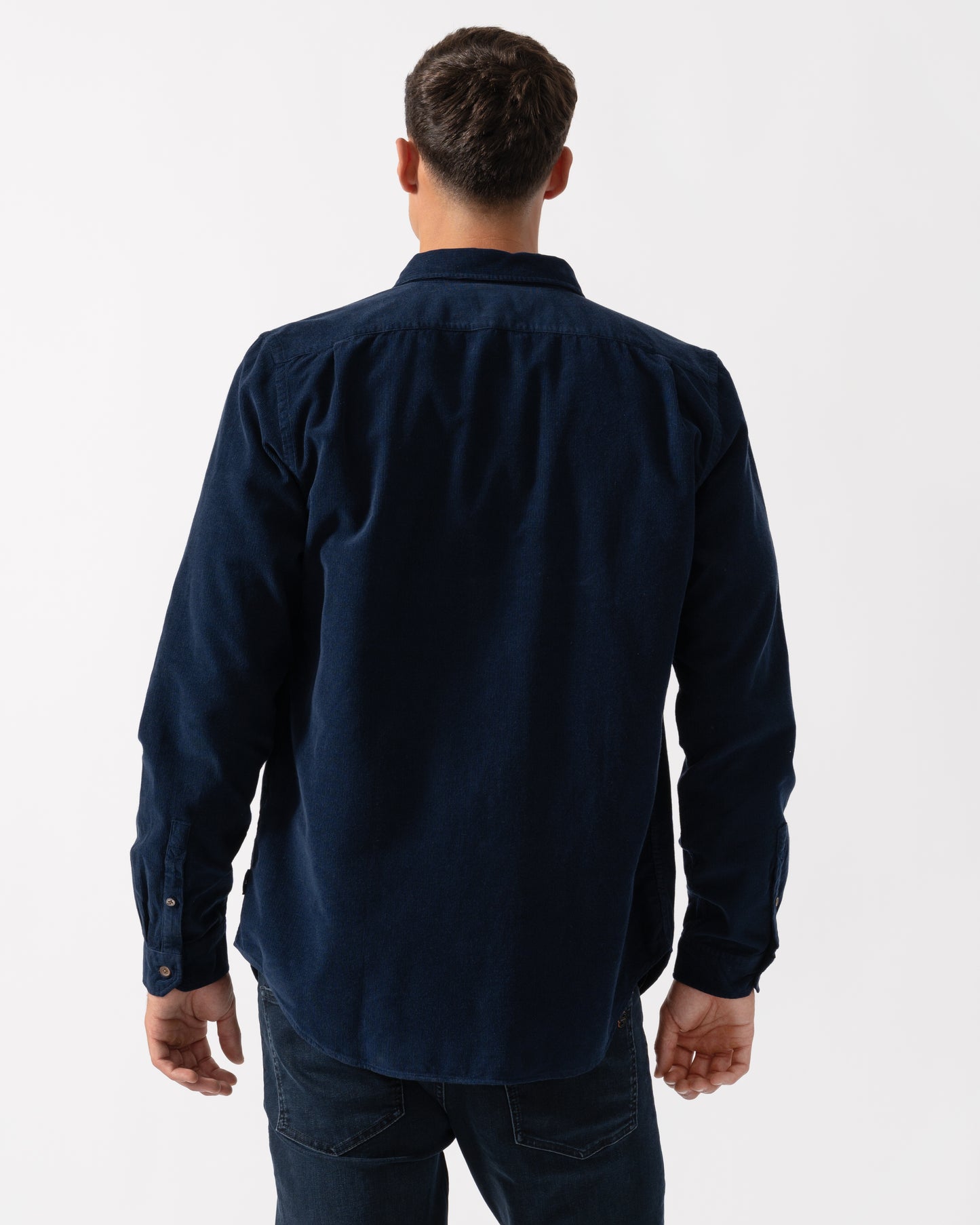 PS Paul Smith Mens Long Sleeve Tailored Fit Button Down Collar Shirt M2R-599R-T22208 - 49 Very Dark Navy