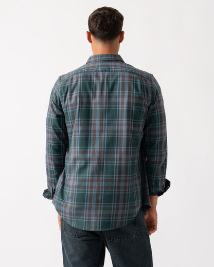 PS Paul Smith Mens Long Sleeve Tailored Fit Button Down Collar Shirt M2R-599R-T22491- 38 Bottle Green