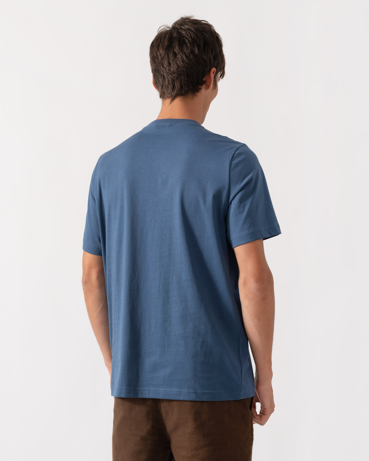 Back of PS Paul Smith Mens Organic Cotton Zebra Logo T-Shirt - 46E Indigo