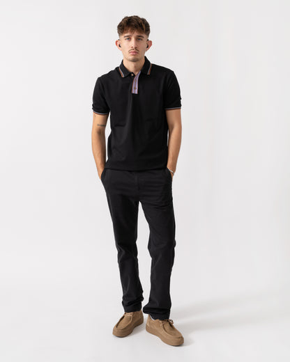 PS Paul Smith Mens Reg Fit Short Sleeve Polo Shirt - 79 Black