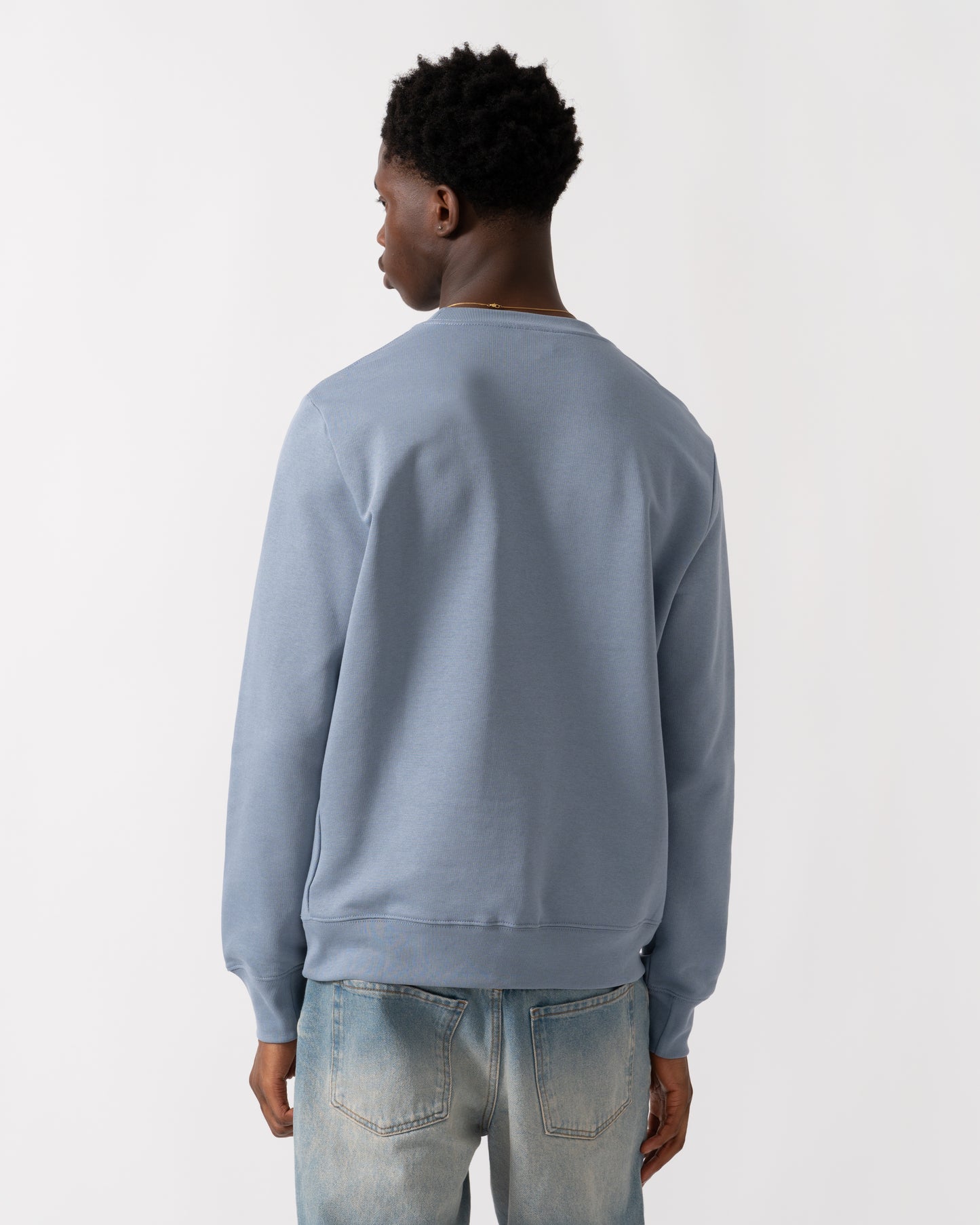 PS Paul Smith Mens Reg Fit Zebra Sweatshirt - 43G Greyish Blue