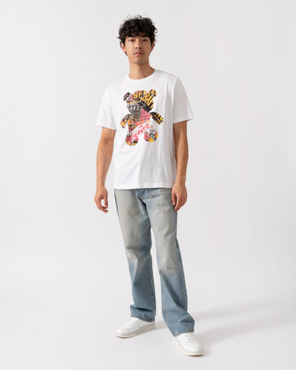 PS Paul Smith Mens Regular Fit Bear Collage T-Shirt - 01 White