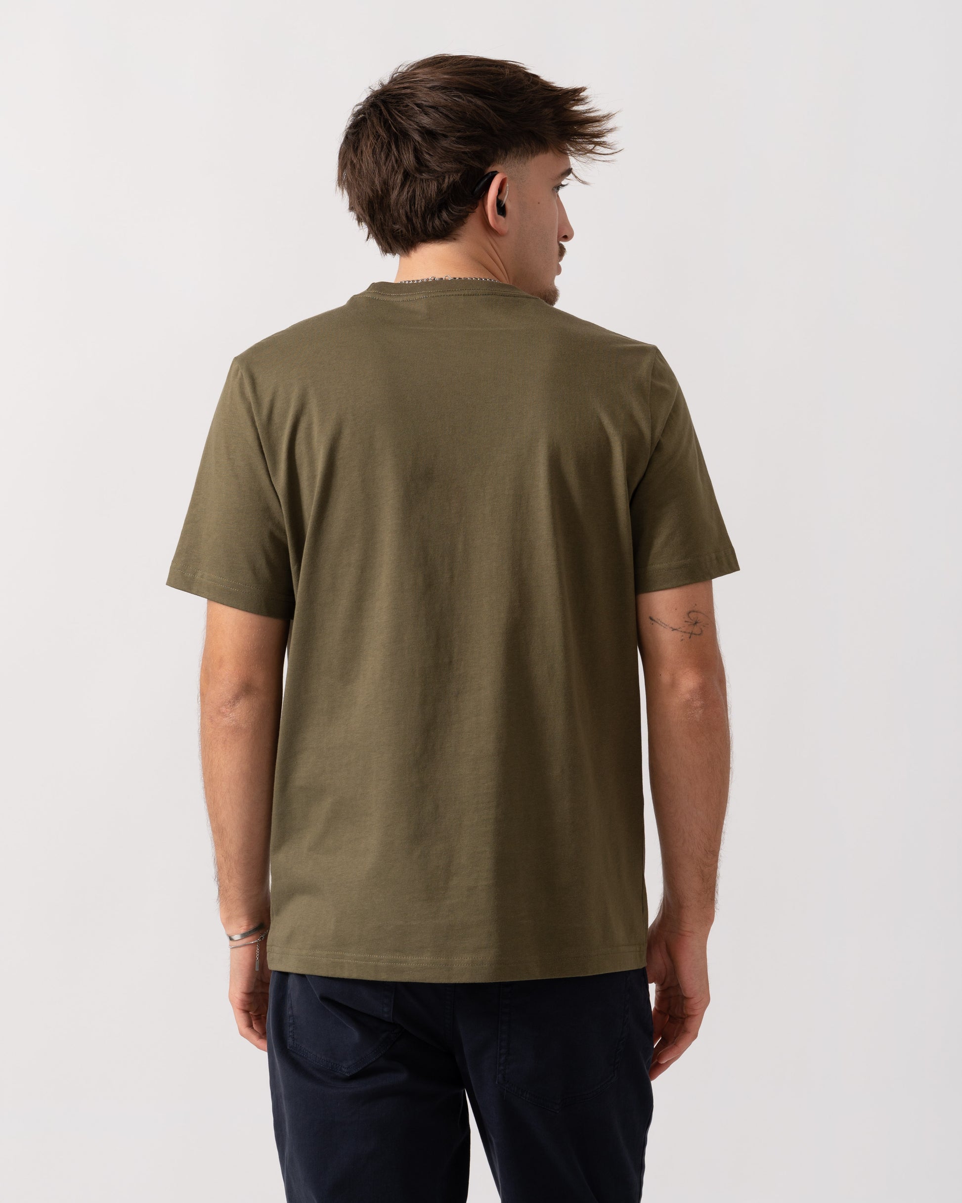 PS Paul Smith Mens Matchboxes Graphic T-Shirt - 36F Green back