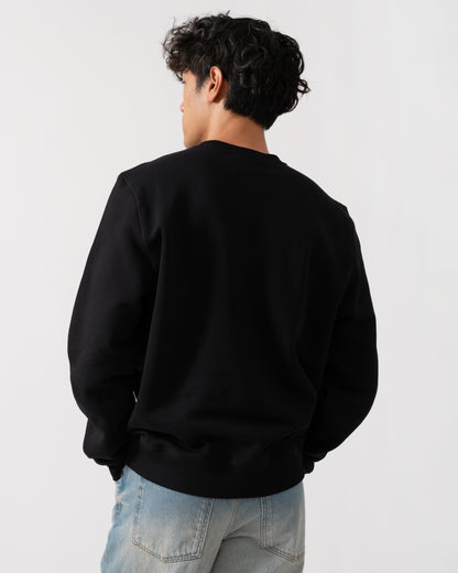 PS Paul Smith Mens Regular Fit Multicolour Text Sweatshirt - 79 Black