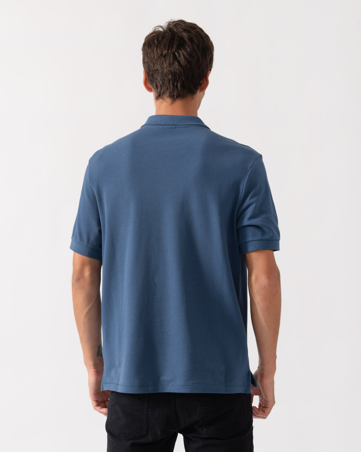 PS Paul Smith Mens Regular Fit Short Sleeve Organic Cotton Zebra Polo Shirt - 46G Indigo