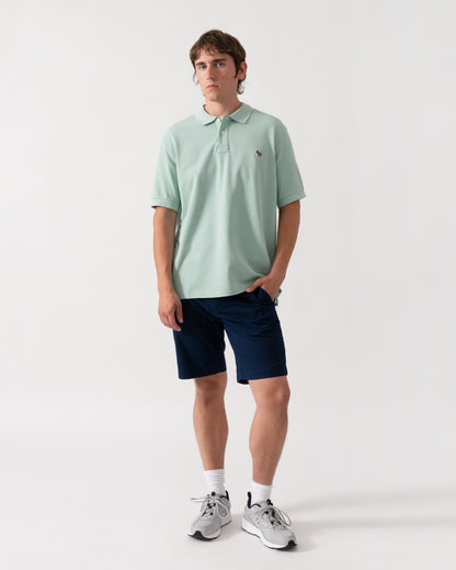 PS Paul Smith Mens Regular Fit Short Sleeve Organic Cotton Zebra Polo Shirt - 30C Green