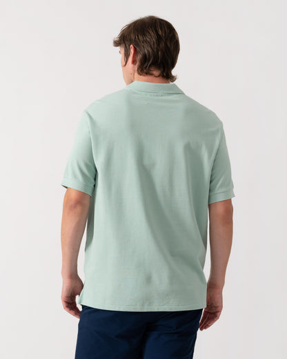 PS Paul Smith Mens Regular Fit Short Sleeve Organic Cotton Zebra Polo Shirt - 30C Green