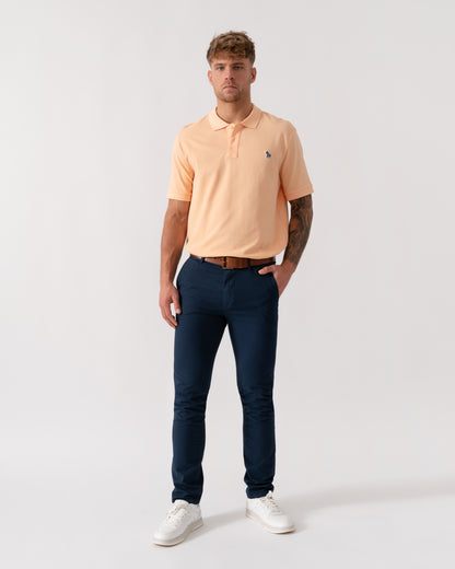 PS Paul Smith Mens Regular Fit Short Sleeve Zebra Polo Shirt - 15D Orange - Full Length