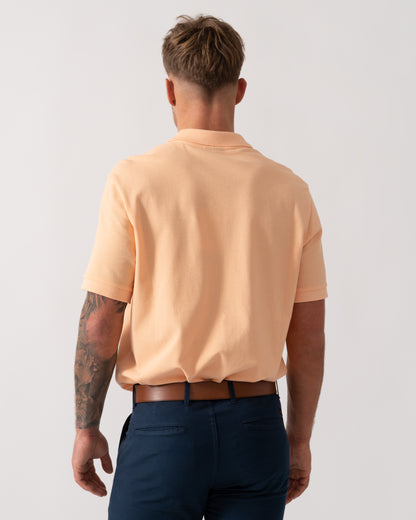 PS Paul Smith Mens Regular Fit Short Sleeve Zebra Polo Shirt - 15D Orange - Back