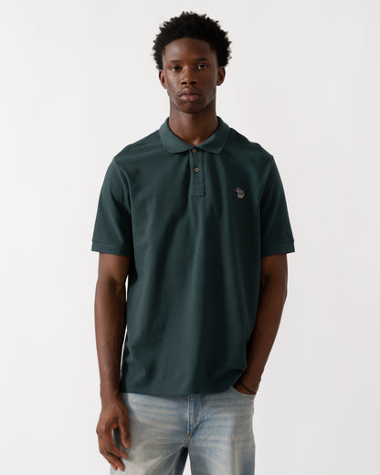PS Paul Smith Mens Regular Fit Short Sleeve Zebra Polo Shirt - 37E Green