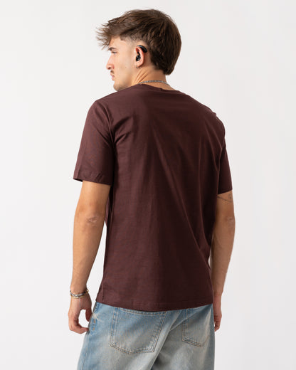 PS Paul Smith Mens Regular Fit Short Sleeve Zebra T-Shirt - 29B Dark Red