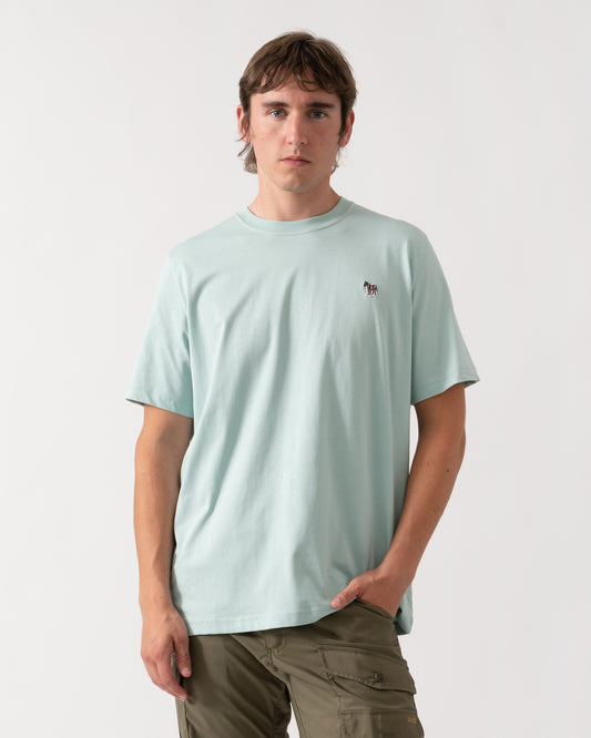 PS Paul Smith Mens Organic Cotton Zebra Logo T-Shirt - 30D Green