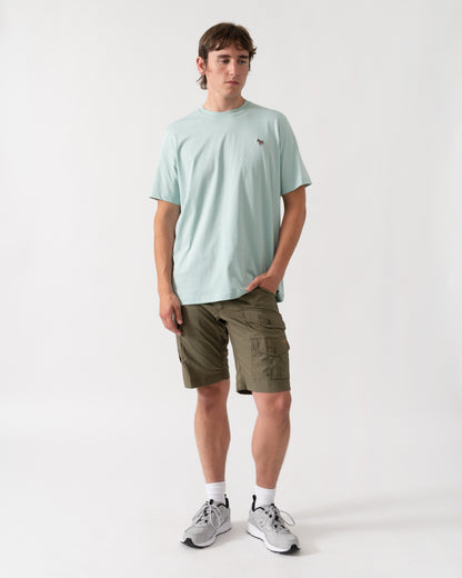 PS Paul Smith Mens Organic Cotton Zebra Logo T-Shirt - 30D Green