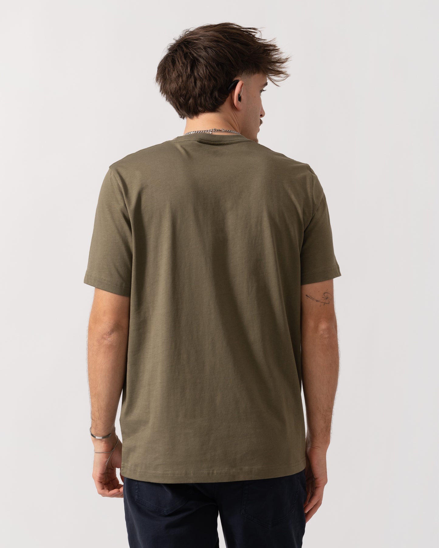 PS Paul Smith Mens Short Sleeve Zebra Graphic T-Shirt - 36F Green back