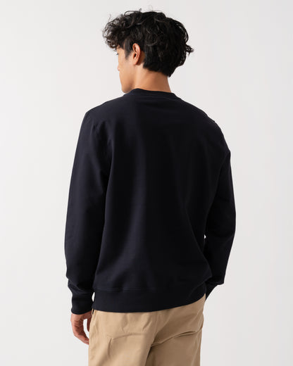 PS Paul Smith Mens Striped Signature Logo Sweatshirt - 49A Very Dark Navy