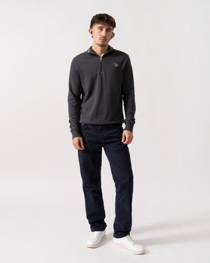Model is wearing GANT Mens Regular Fit Desert Jeans in 433 Evening Blue - Full length