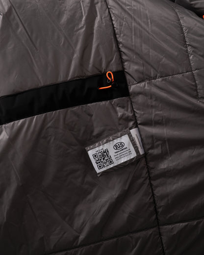 lining detail of a Parajumpers Easy Mens Hooded Padded Coat in Black