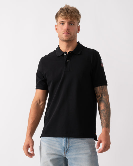 Parajumpers Gangapuma Mens Polo in Black