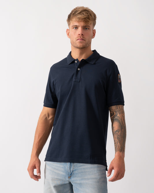 Parajumpers Gangapuma Mens Polo  Blue Navy