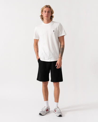 Model wearing the Parajumpers Mens Patch T-Shirt - White 501