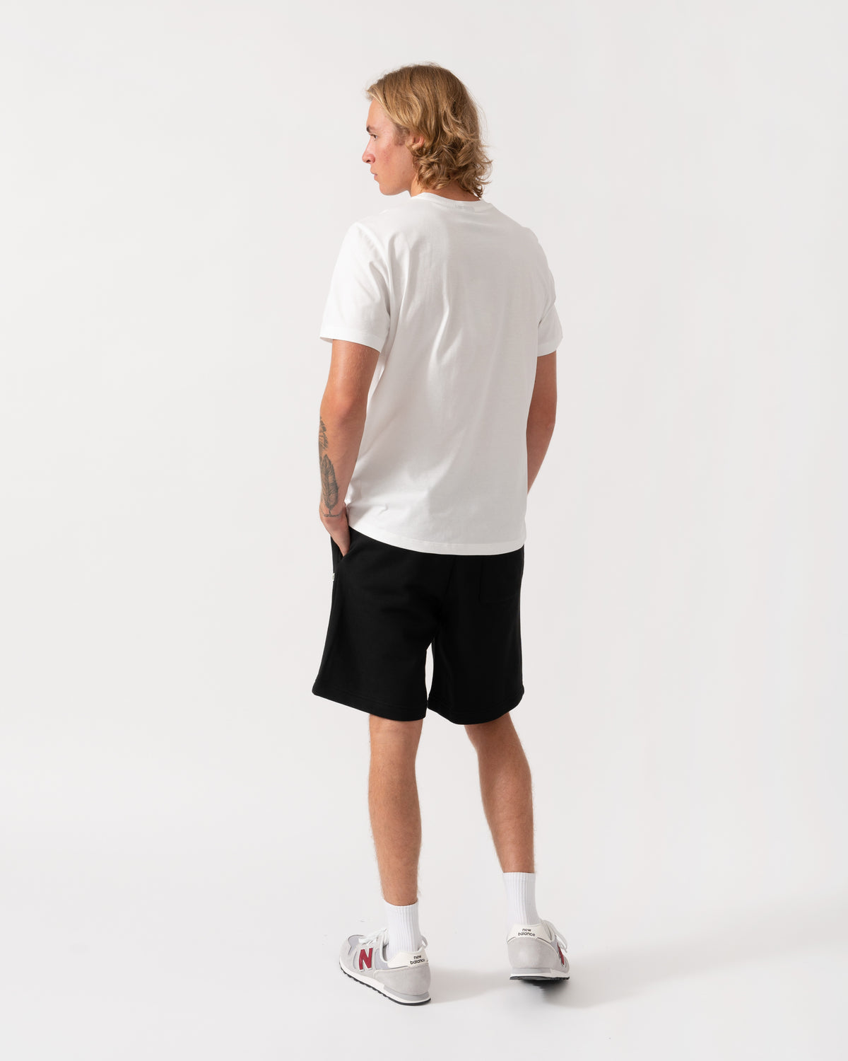 Back of the Parajumpers Mens Patch T-Shirt - White 501