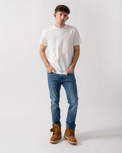 full length shot of a model wearing s Parajumpers Shispare Mens T-Shirt in White 501