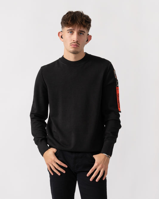 Parajumpers Basic Braw Mens Crew Neck Sweater - Black 541