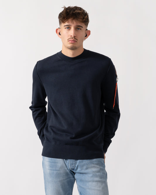 Parajumpers Basic Braw Mens Crew Neck Sweater - Blue Navy 316