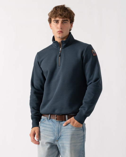 Parajumpers Broad Peak Mens Quarter Zip Sweatshirt - Nine Iron 765
