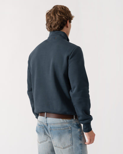 Parajumpers Broad Peak Mens Quarter Zip Sweatshirt - Nine Iron 765 | CHO | Designer Mens Quarter Zip Sweatshirts