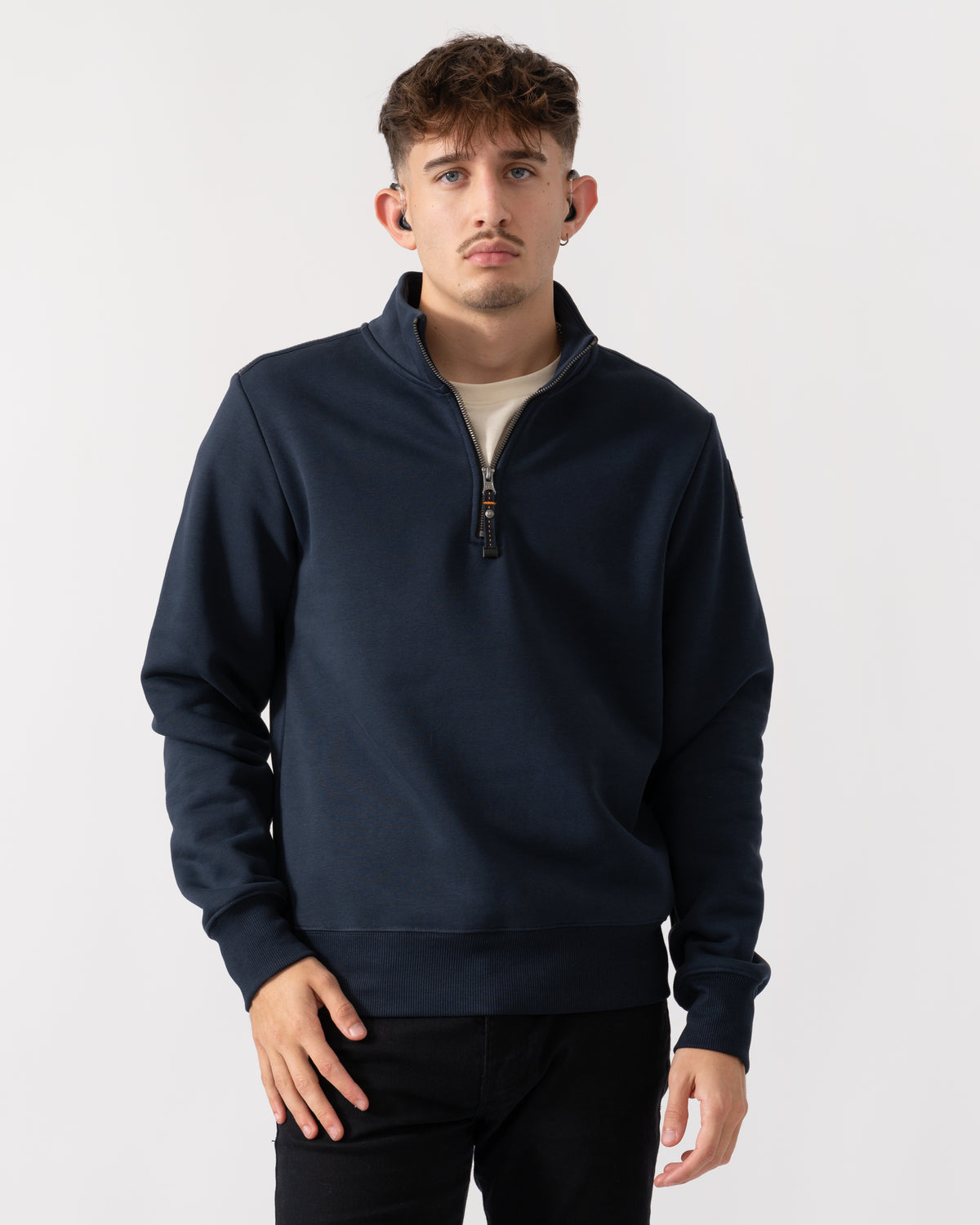 Parajumpers Broad Peak Mens Sweatshirt - Blue Navy 316 - CHO - Designer Mens Sweatshirts