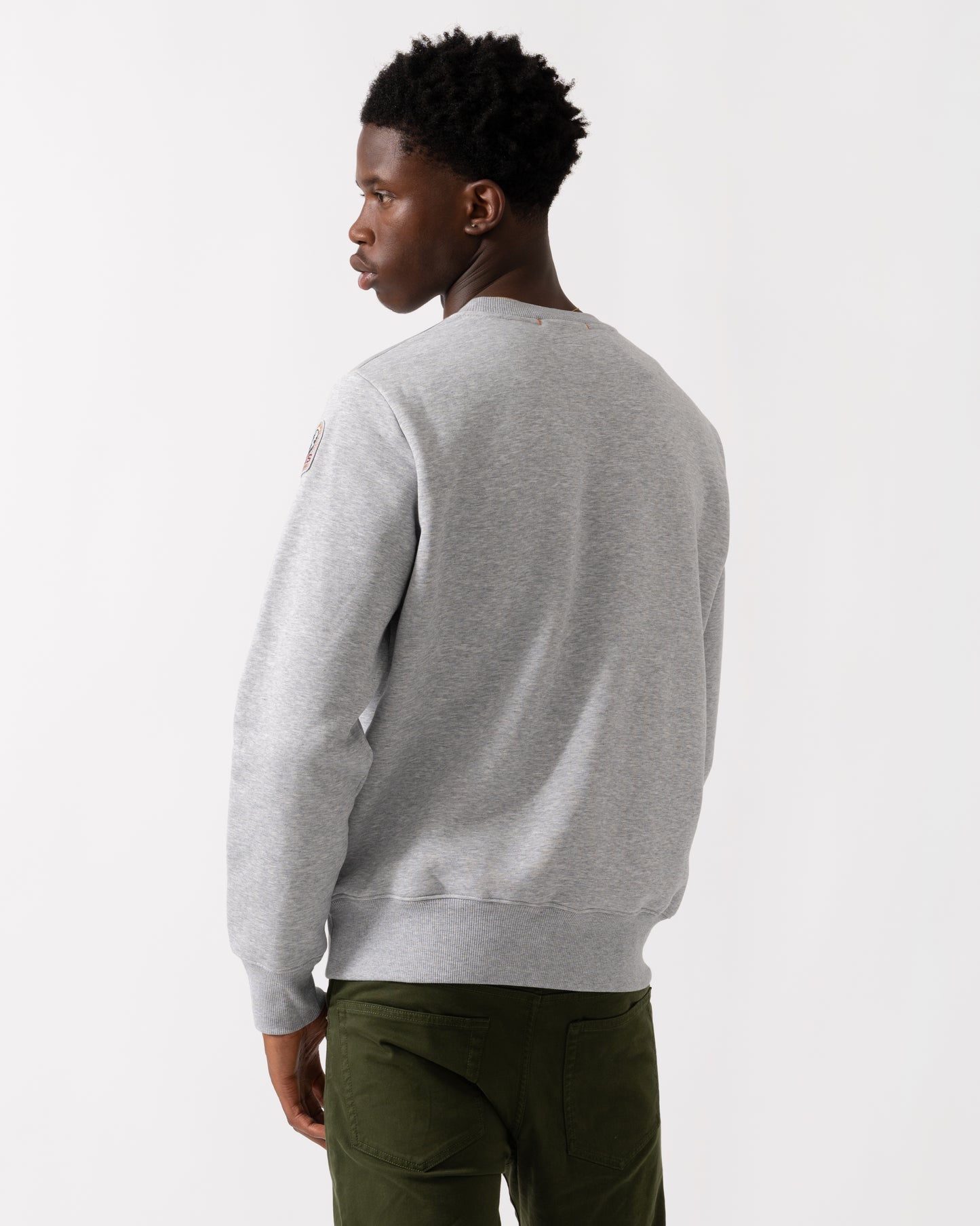 Parajumpers K2 Mens Crew Neck Sweatshirt - Ash Grey Melange 608