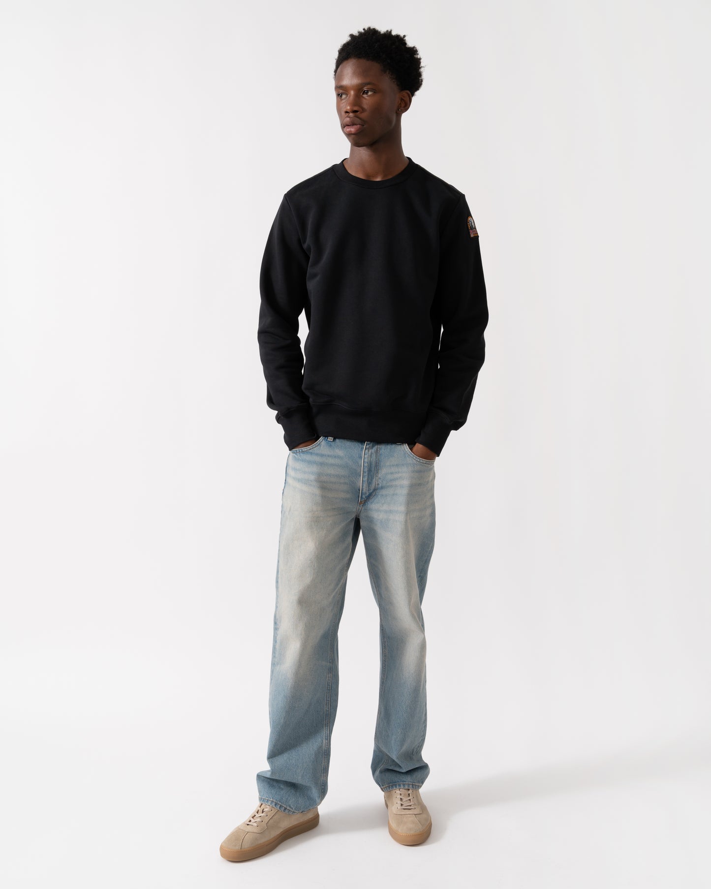 Parajumpers K2 Mens Crew Neck Sweatshirt - Black 541