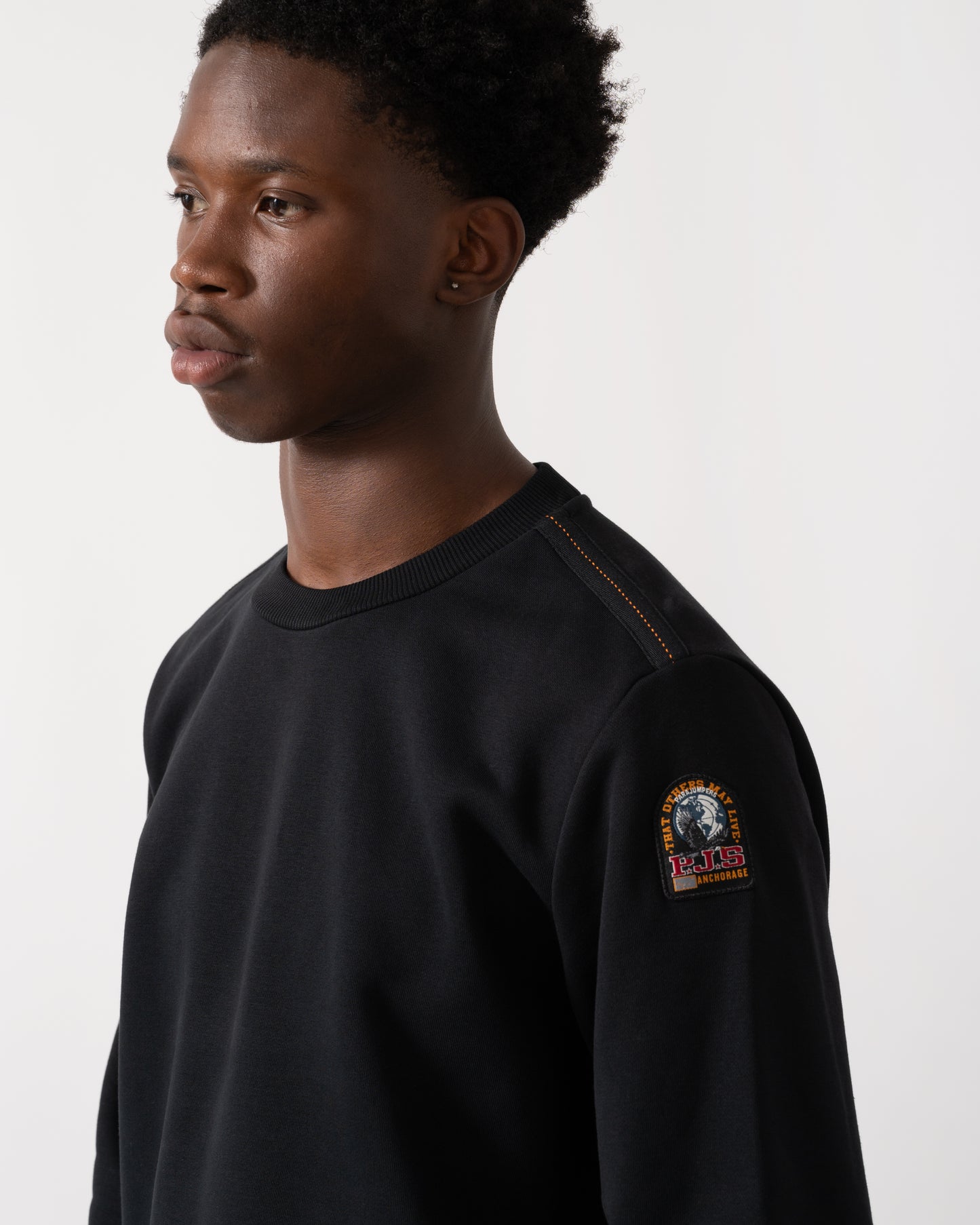 Parajumpers K2 Mens Crew Neck Sweatshirt - Black 541