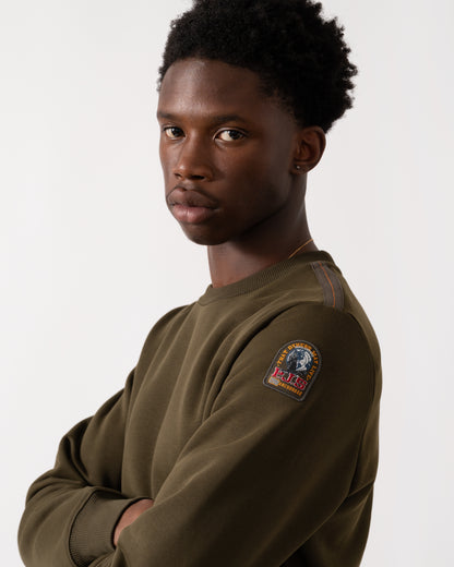 Parajumpers K2 Mens Crew Neck Sweatshirt - Deep Moss 117