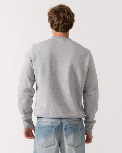 Back of Parajumpers K2 Mens Sweatshirt - Ash Grey Melange 608