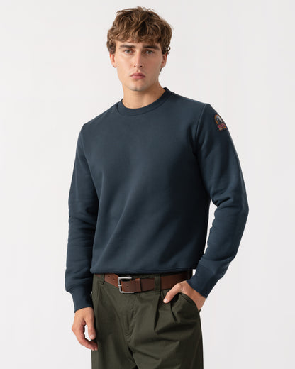 Man wearing.Parajumpers K2 Mens Sweatshirt - Nine Iron 765
