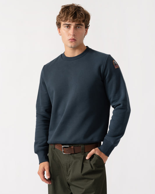 Man wearing.Parajumpers K2 Mens Sweatshirt - Nine Iron 765
