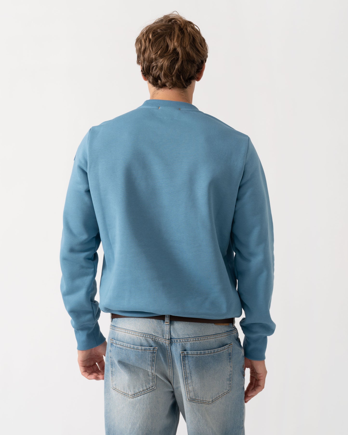 Back of Parajumpers K2 Mens Sweatshirt - Sky Steel 138