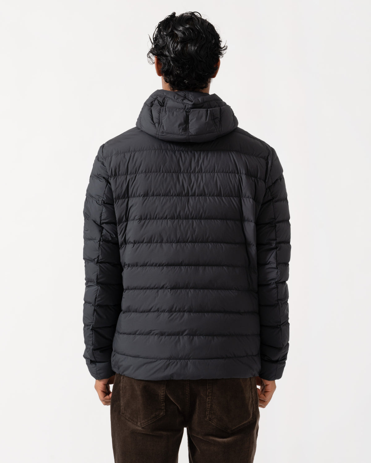 Back of the Parajumpers Last Minute Mens Down Jacket with Hood - Black 541