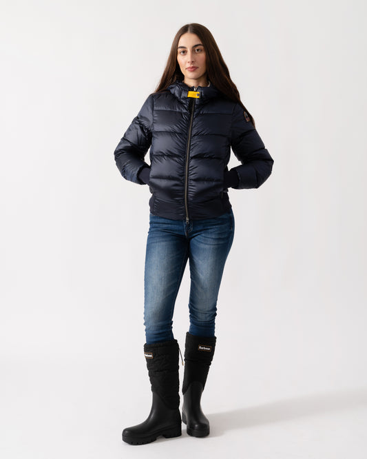 Parajumpers Mariah Womens Hooded Down Bomber - Blue Navy 316
