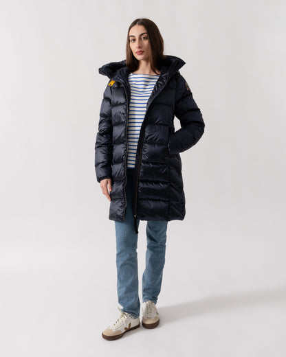 Parajumpers Marion Womens Hooded Down Jacket - Blue Navy 316 | CHO | Designer Womens Padded Jackets