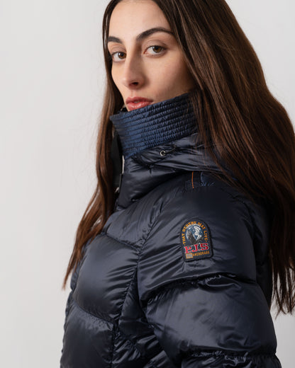 Parajumpers Marion Womens Hooded Down Jacket - Blue Navy 316 | CHO | Designer Womens Padded Jackets