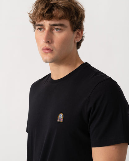 Detail of Parajumpers Mens Patch T-Shirt - Black 541