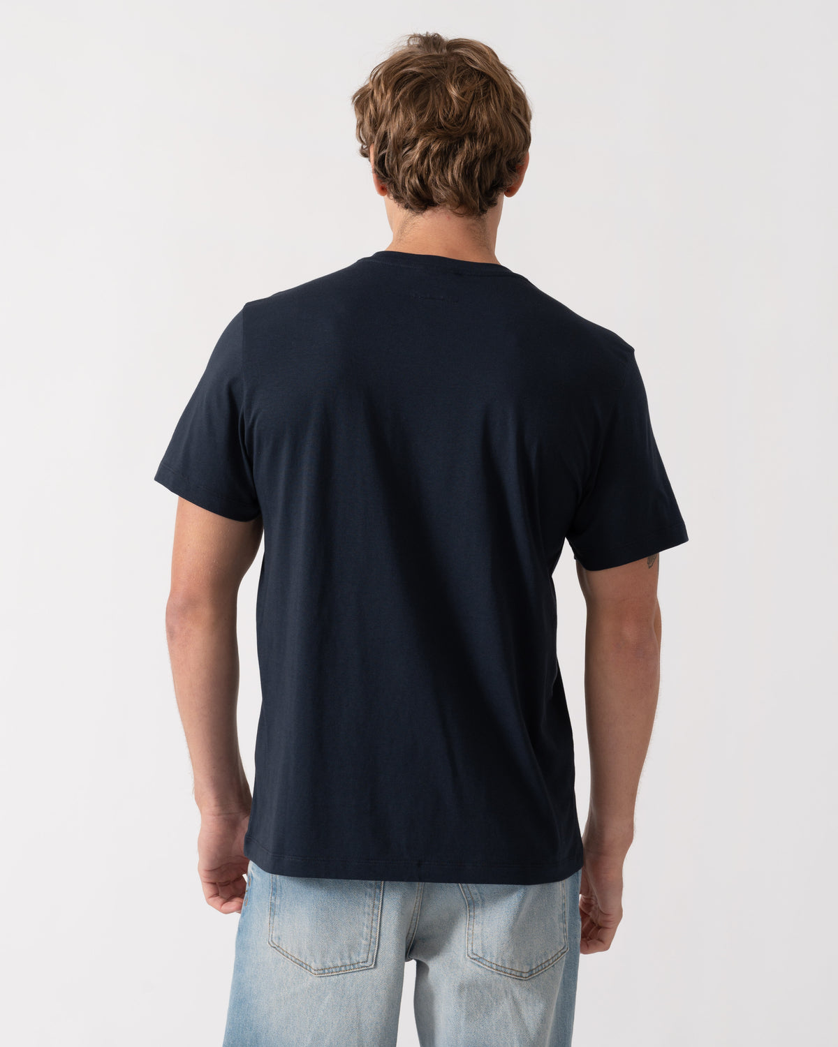 Back of Parajumpers Mens Patch T-Shirt - Blue Navy 316