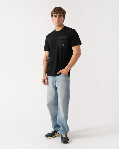 Outfit shot of Parajumpers Mojave 2.0 Mens T-Shirt - Black 541